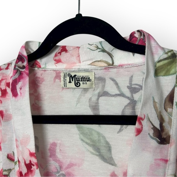 Show Me Your Mumu Pink Roses Robe O/S - Picture 4 of 5